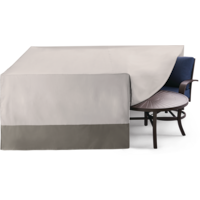 TRIPEL 400 Series Universal  Outdoor/Patio Cover, Water Resistant, Grey, 106x106x35-in Front_Elevated