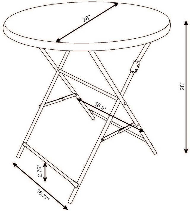 CANVAS Simcoe Folding Table Canadian Tire