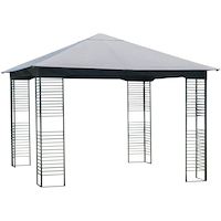For Living Metropolis - Auvent pour gazebo à toit souple, gris