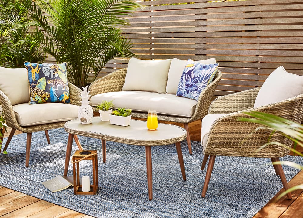 4pc patio conversation set