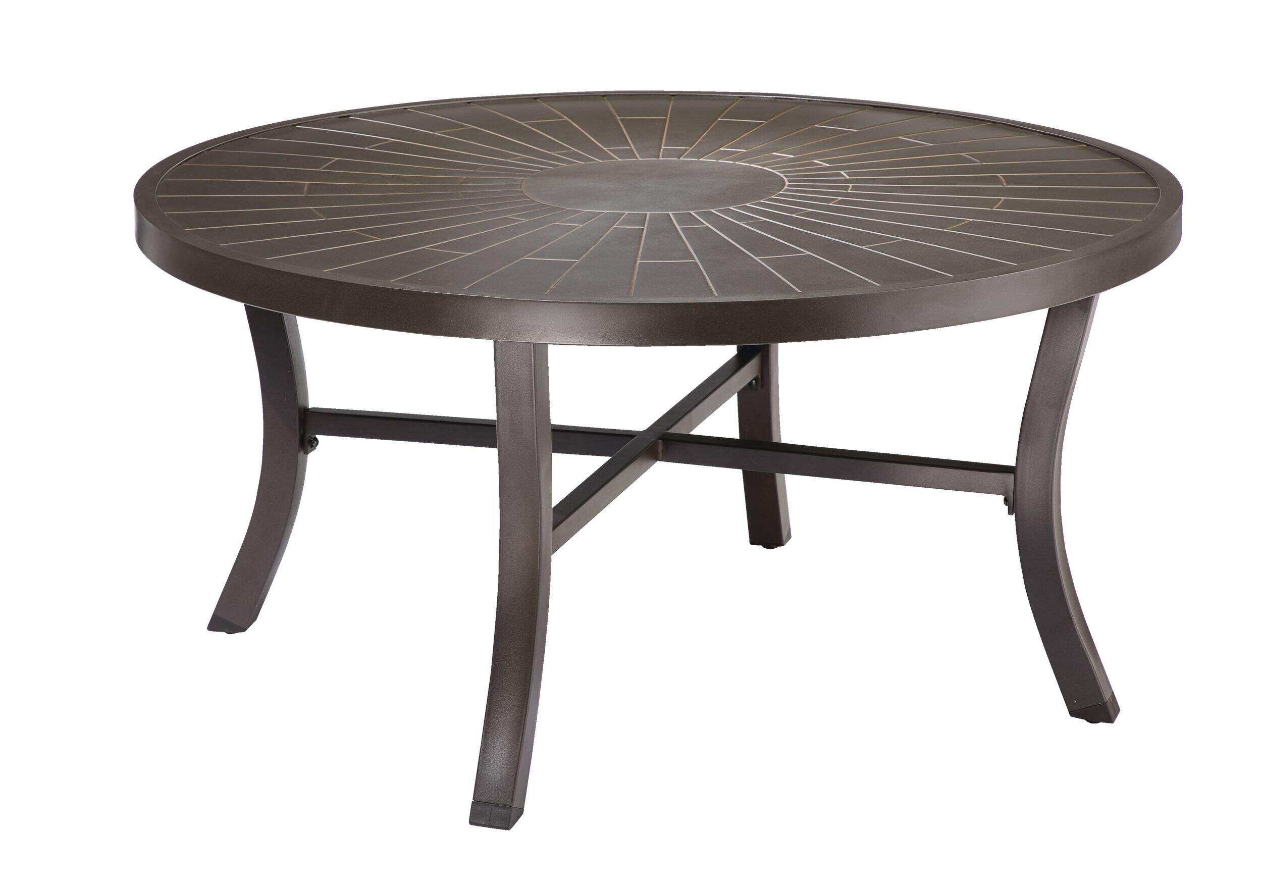 CANVAS Clareview Round Outdoor Patio Sectional Chat Table, 40x20-in Front_Angled_Right