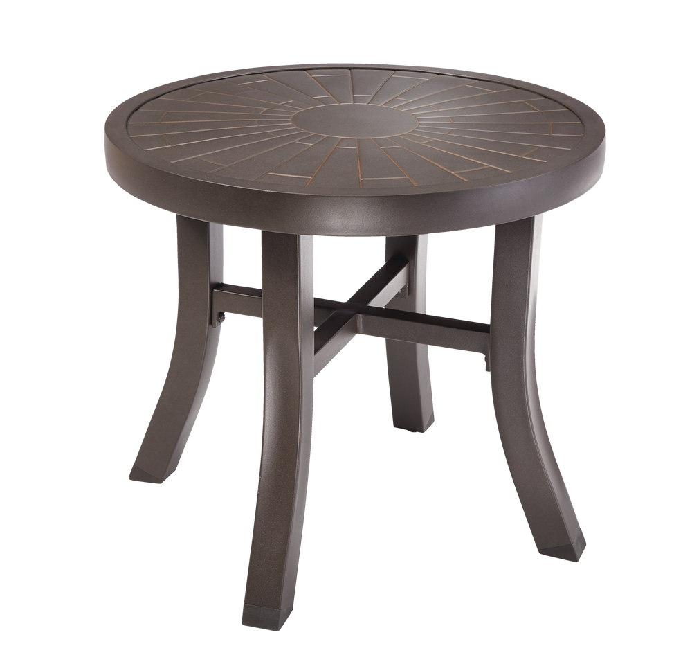 CANVAS Clareview Round Outdoor Patio Sectional Side Table, 20x18in