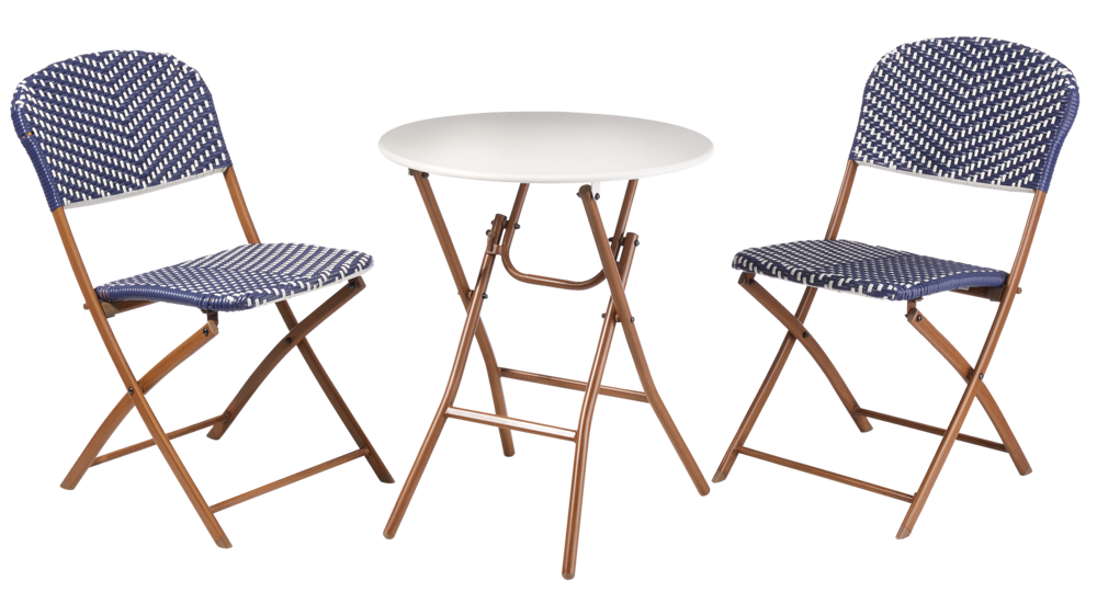 white folding bistro chairs