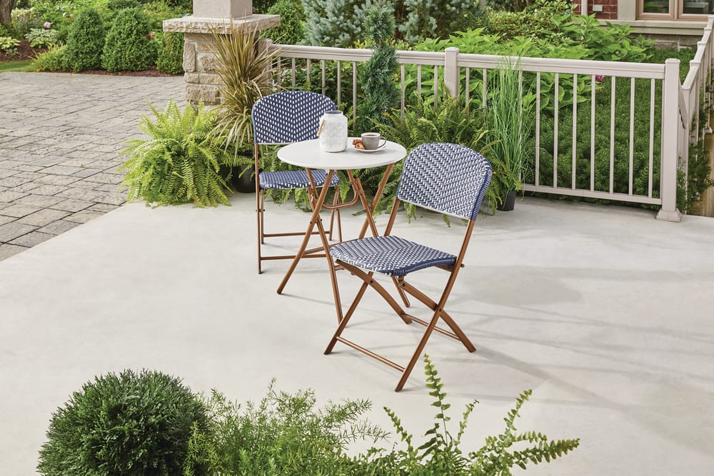 canvas cabana folding bistro set