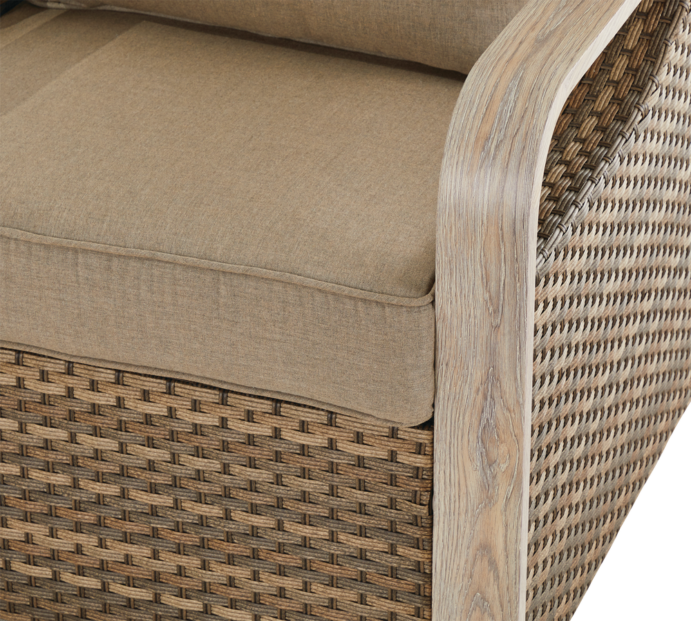 Sunjoy Rumney All Weather Wicker Outdoor/Patio Conversation Set, 4pc