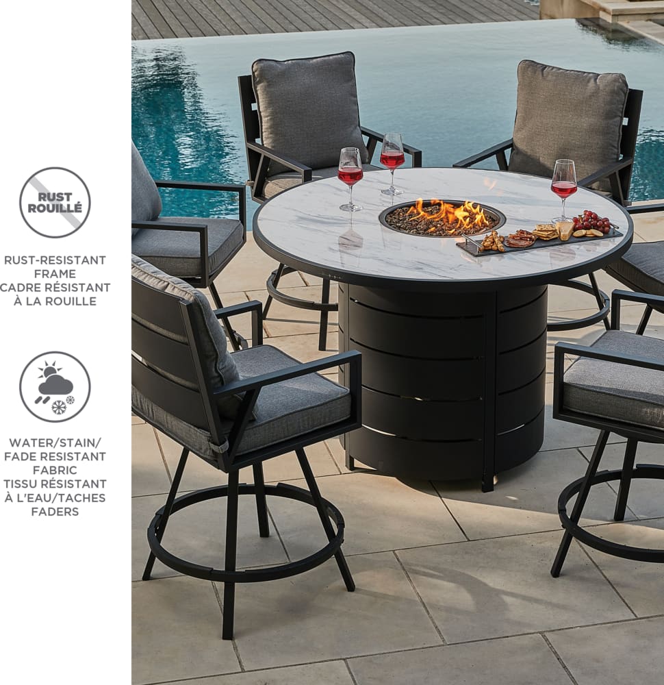 rust resistant patio dining set