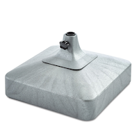 CANVAS Borden Recycled Plastic Patio Umbrella Base/Umbrella Stand, Grey, 60-lb