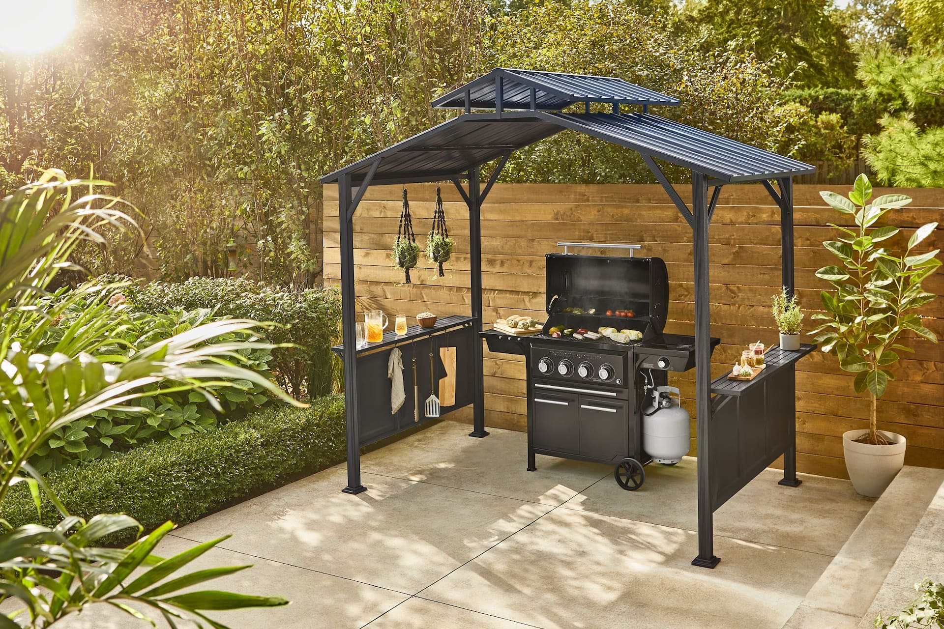 Build a outlet grill gazebo