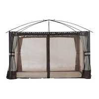 For Living Promenade - Rideaux et moustiquaire de rechange pour gazebo, 10 x 12 pi
