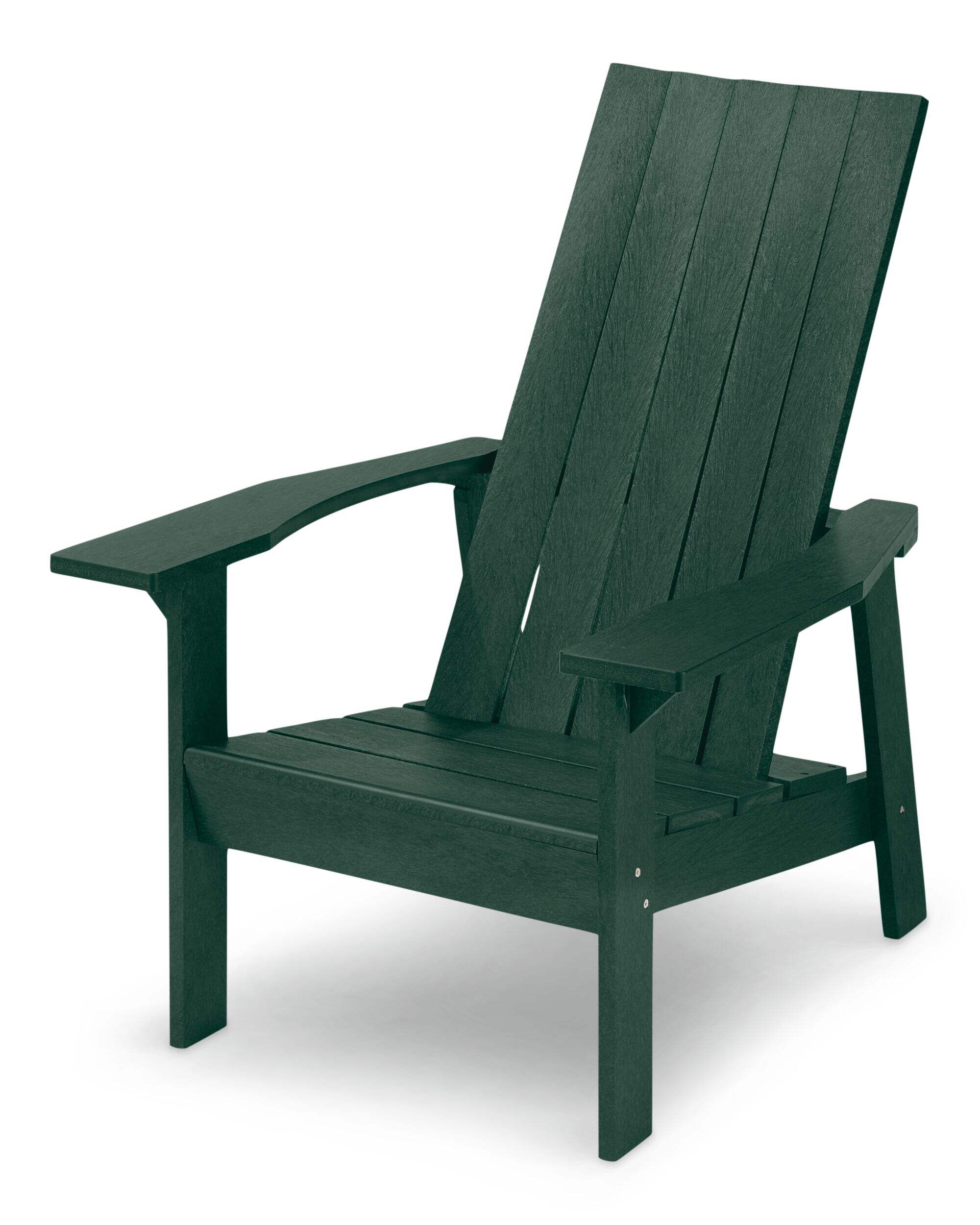 CANVAS Arrowhead Recycled Plastic Outdoor Patio Muskoka Chair, Green Front_Three_Fourths_Angled_Left