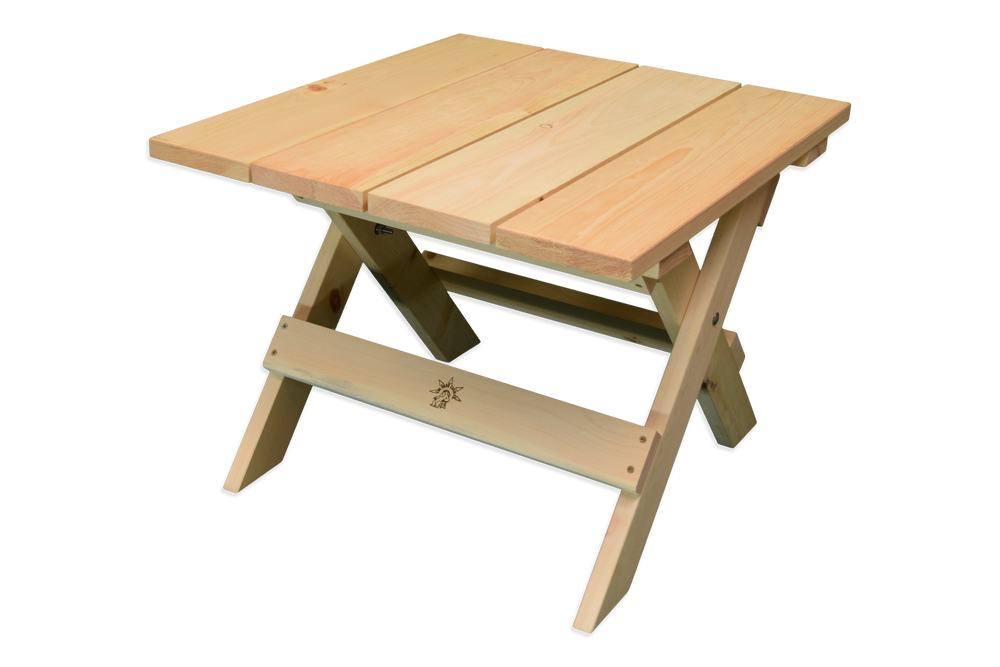 Bear Chair Wooden Square Outdoor/Patio Side Table Canadian Tire