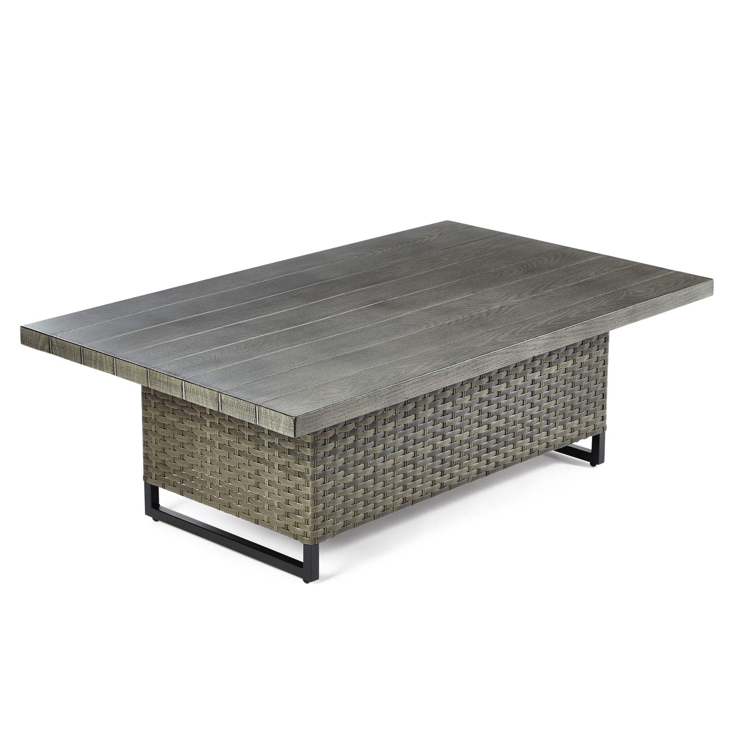 CANVAS Breton Rectangle Outdoor Patio Coffee/Dining Table Front_Three_Fourths_Angled_Right