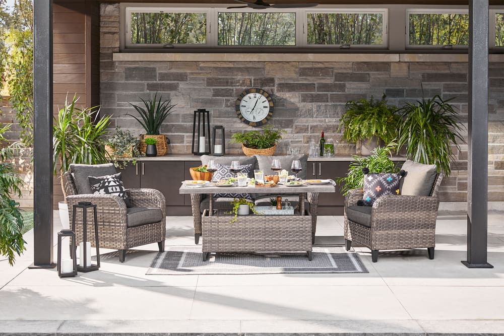 Canvas Breton Rectangle Outdoor Patio Coffee Dining Table Canadian Tire - Patio Sets Made In Canada