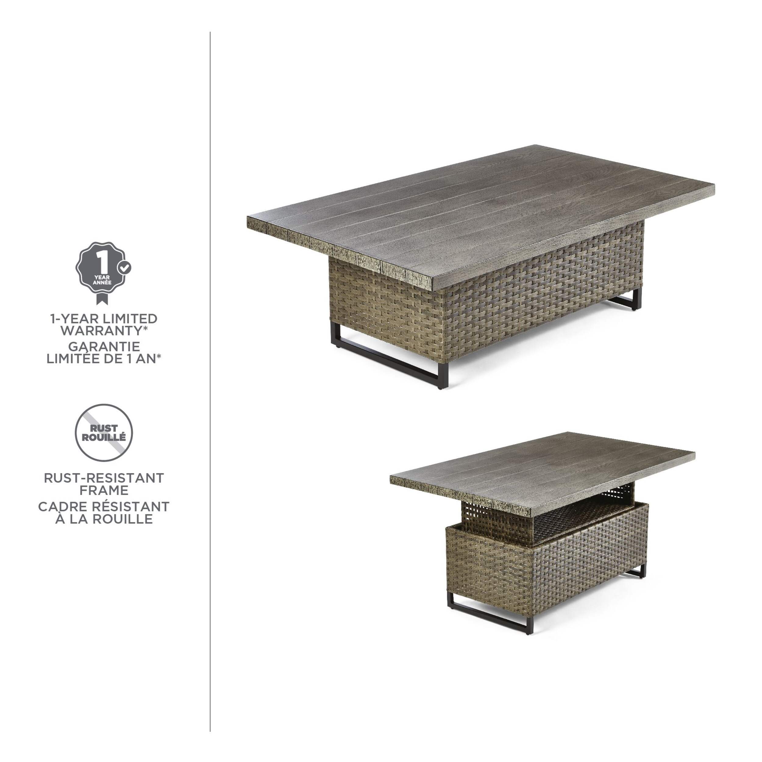 CANVAS Breton Rectangle Outdoor Patio Coffee/Dining Table Canadian Tire