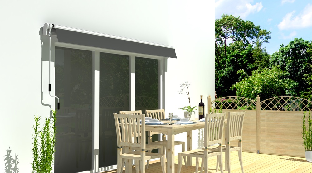 For Living Manual Outdoor/Patio Awning, 10ft x 12ft Canadian Tire