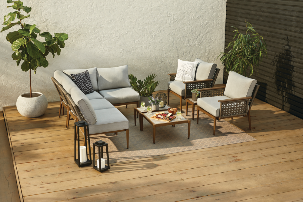 CANVAS Baffin AllWeather Wicker Outdoor/Patio Conversation Set w