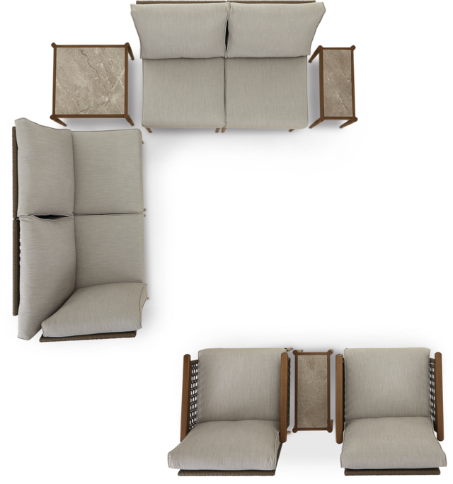 CANVAS Baffin AllWeather Wicker Outdoor/Patio Conversation Set w