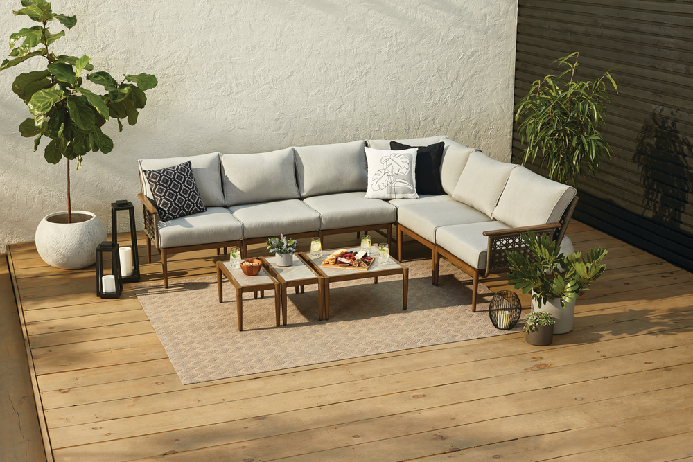 CANVAS Baffin All-Weather Wicker Outdoor/Patio Conversation Set w ...