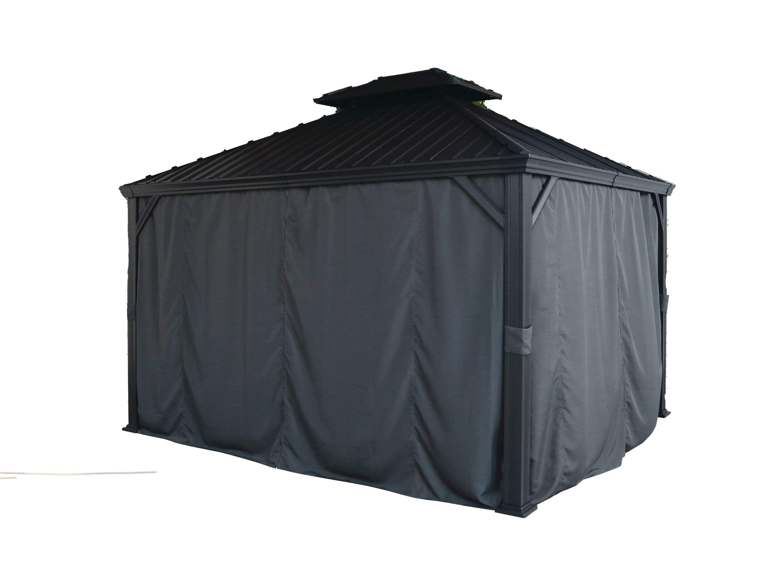 CANVAS Fabric Outdoor/Patio Gazebo Walls for Skyline Gazebo, 10-ft x 12-ft Front_Angled_Left