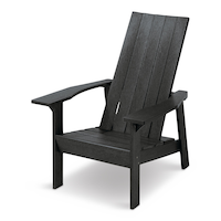 CANVAS Arrowhead Muskoka UV & Rust-Resistant Outdoor Chair, 32 x 34 x 40-in, Black Front_Three_Fourths_Angled_Left