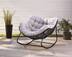 CANVAS Cove All-Weather Steel & Wicker Outdoor/Patio Rocking Chair with Large UV-Resistant Cushion Front_Angled_Left