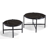 CANVAS Jasper Circle Outdoor/Patio Coffee Tables, 2-pc Front_Three_Fourths_Angled_Left