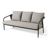 CANVAS Jasper All-Weather Aluminum & Wicker Outdoor/Patio Couch with Water & UV-Resistant Cushions Front_Three_Fourths_Angled_Left