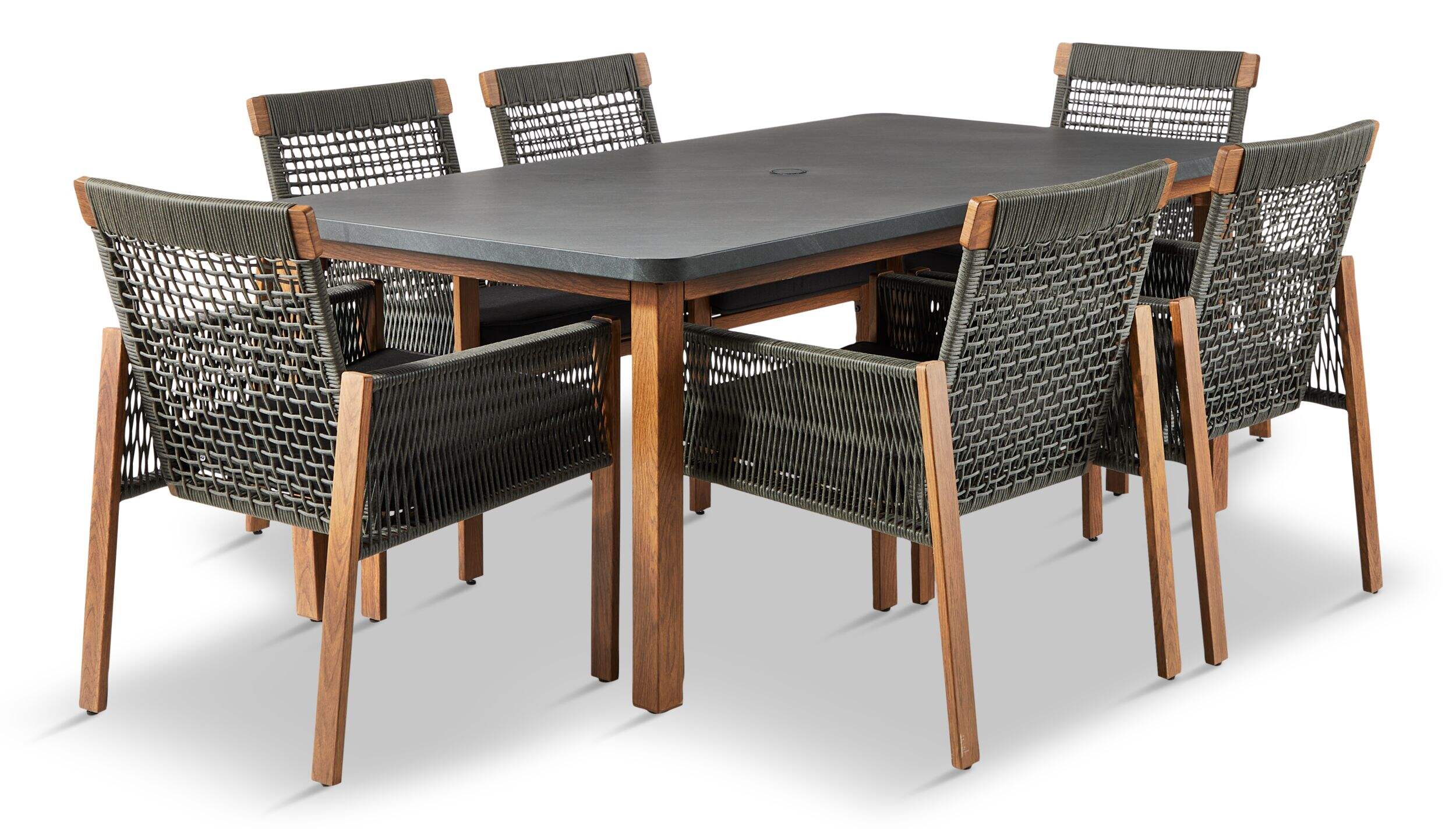 CANVAS Vernon All-Weather Wicker Casual Outdoor/Patio Dining Set, 7-pc Composite_or_Mixed