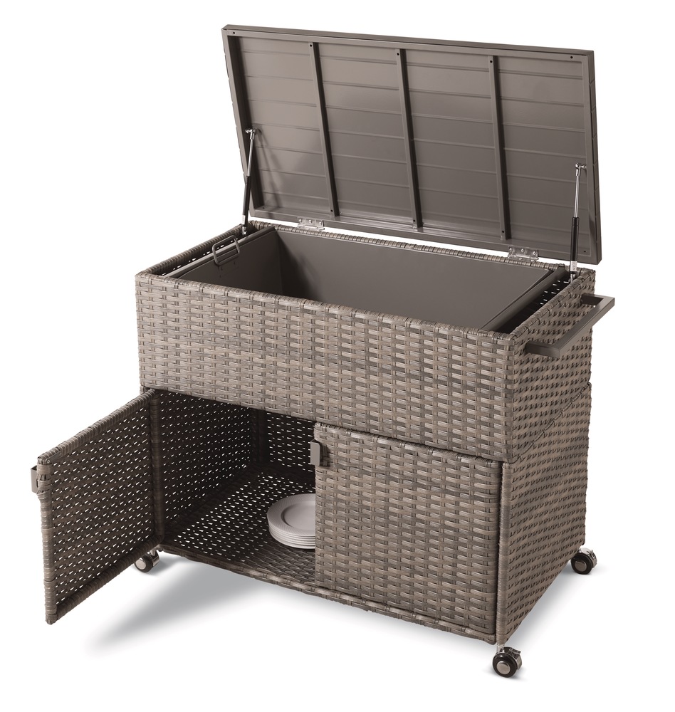 CANVAS Bala AllWeather Outdoor/Patio/Balcony Concealed Bar Cart