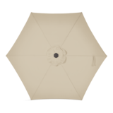 CANVAS Outdoor/Patio Auto Tilt Market Umbrella, Beige, 9-ft Overhead_Flat