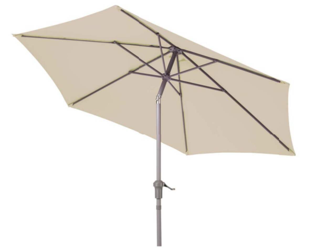 CANVAS Outdoor Patio Auto Tilt Market Umbrella Beige 9 ft Canadian Tire