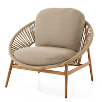 CANVAS Habel Cocoon Chair Front_Three_Fourths_Angled_Left