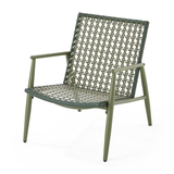 CANVAS Odette Aluminum Caning Weave Chair Front_Three_Fourths_Angled_Left