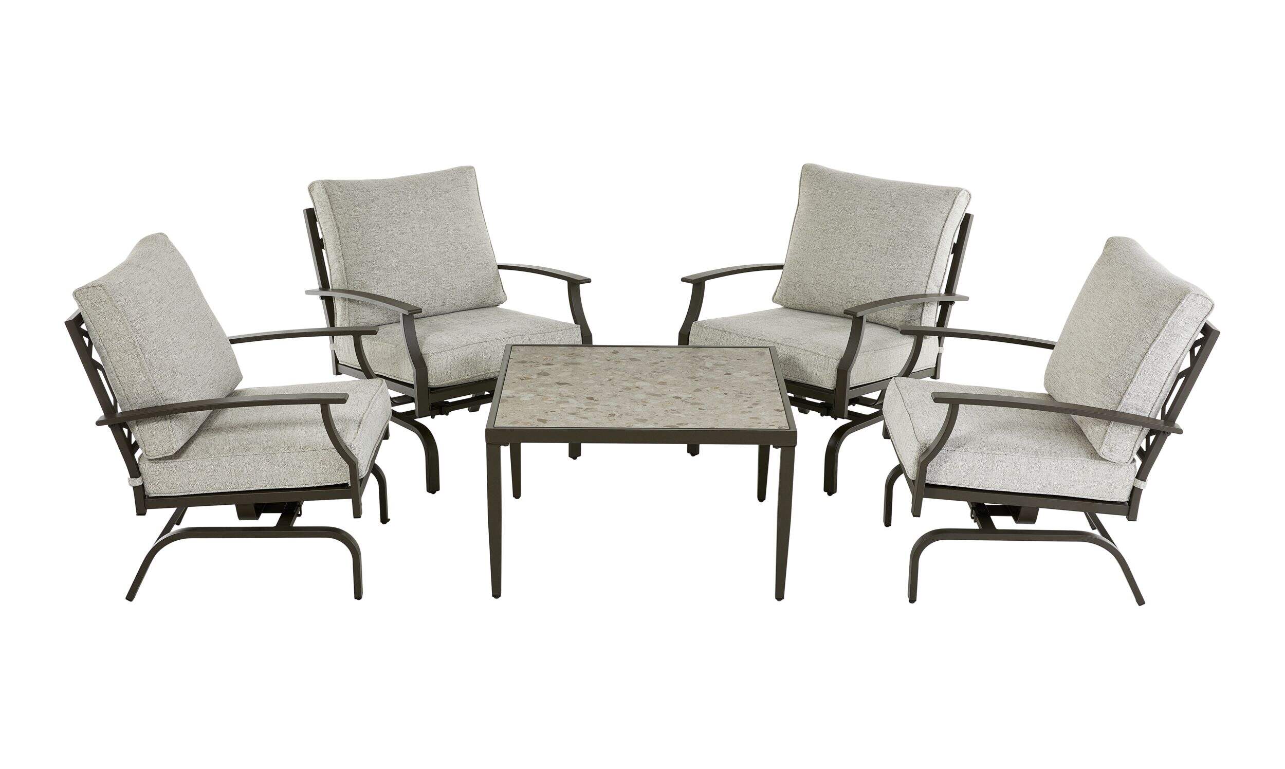 CANVAS Melville Motion Chat Set with Water/Stain/Fade-resistant Cushions, 5-pc Front_Flat