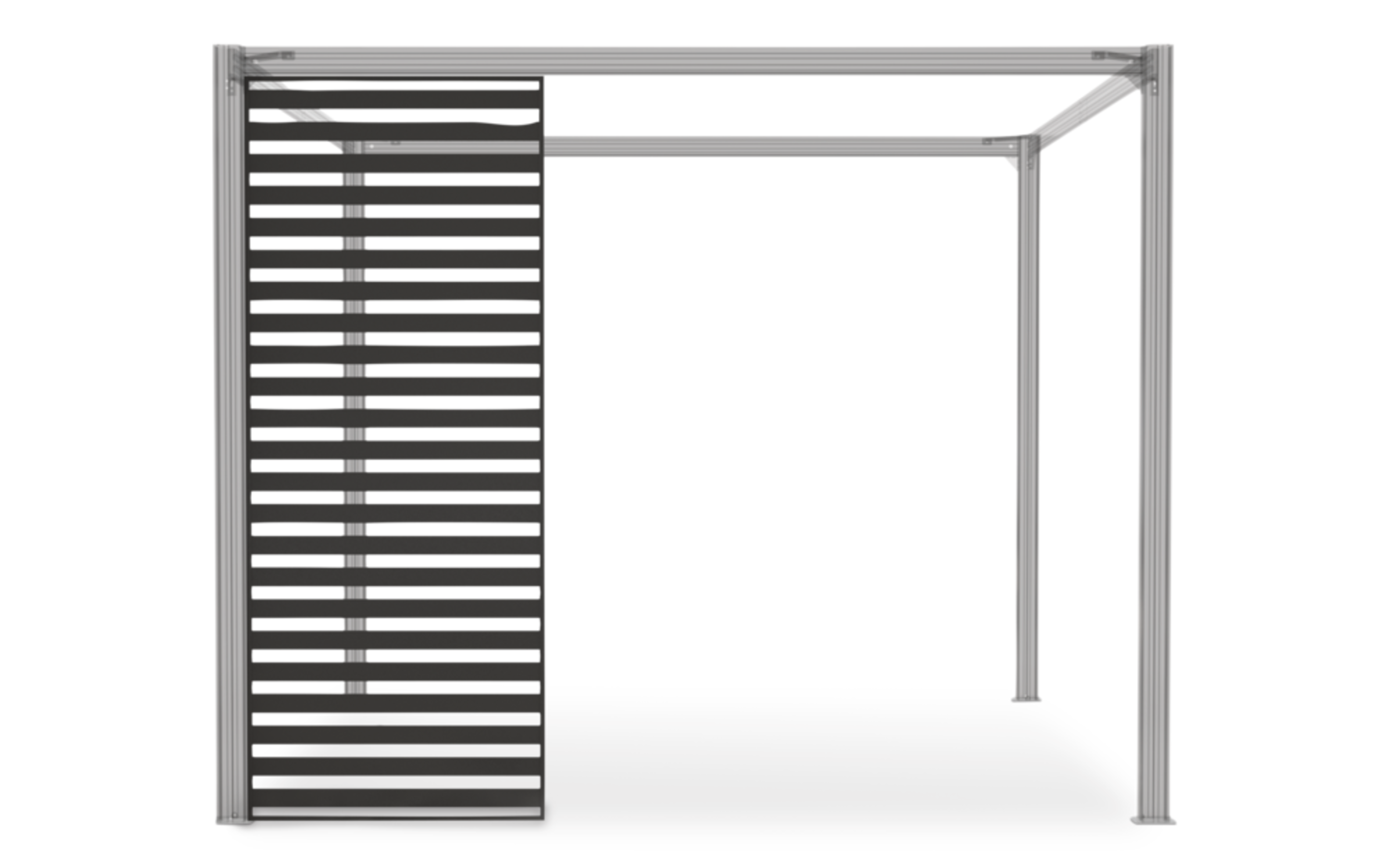 CANVAS Horizon Modular Pergola Privacy Panel, Black Canadian Tire