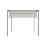 CANVAS Horizon Modular Pergola Pull-Down Shade, Black Front_Flat