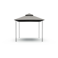 CANVAS Horizon Modular Pergola Soft-Top Canopy, 10 x 10-ft Front_Flat
