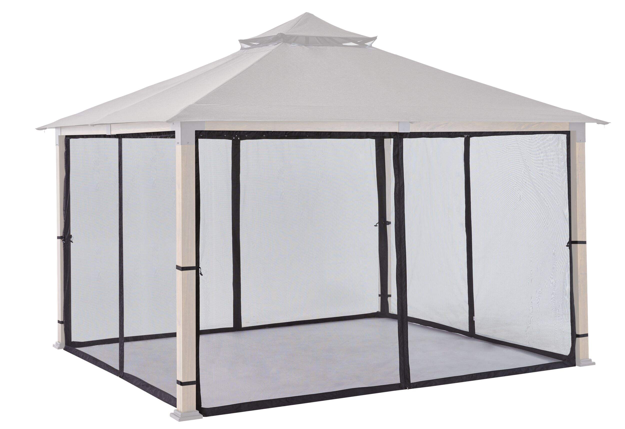 CANVAS Henderson Gazebo Replacement Bug Netting, 10 x 12-ft Front_Three_Fourths_Angled_Right