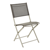 For Living Finch Sling Bistro Chair, Foldable, Grey, 225-lb Capacity Front_Angled_Right