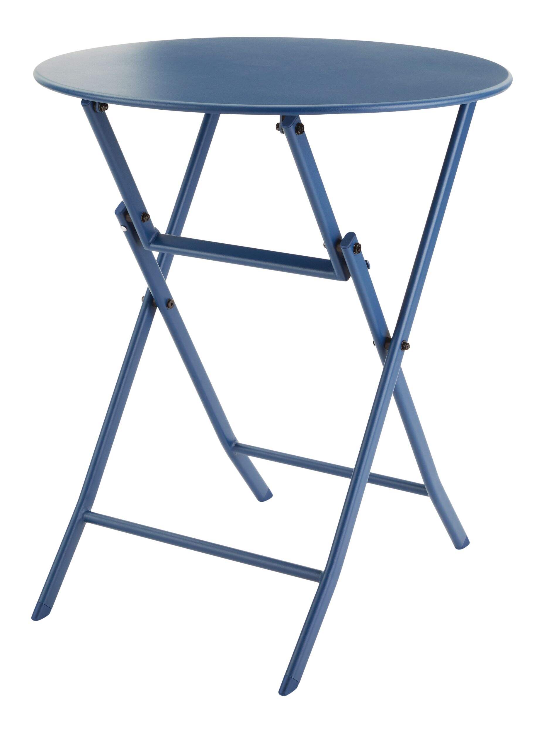 For Living Outdoor Finch Circular Table, Foldable, Steel, 44-lb Capacity Front_Angled_Left