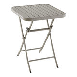 For Living Outdoor Finch Slat Table, Foldable, Steel, 44-lb Capacity Front_Three_Fourths_Angled_Right
