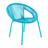 Chaise pour enfants For Living, bleu de lac Front_Three_Fourths_Angled_Right