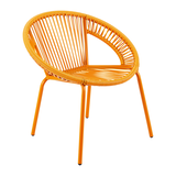 Chaise pour enfants For Living, orange Front_Three_Fourths_Angled_Right