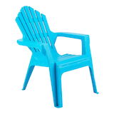 For Living Kids 18-in x 22.75-in x 22.5-in Red/Teal Adirondack Patio Chair Front_Three_Fourths_Angled_Right