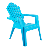 For Living Kids 18-in x 22.75-in x 22.5-in Red/Teal Adirondack Patio Chair Front_Three_Fourths_Angled_Right