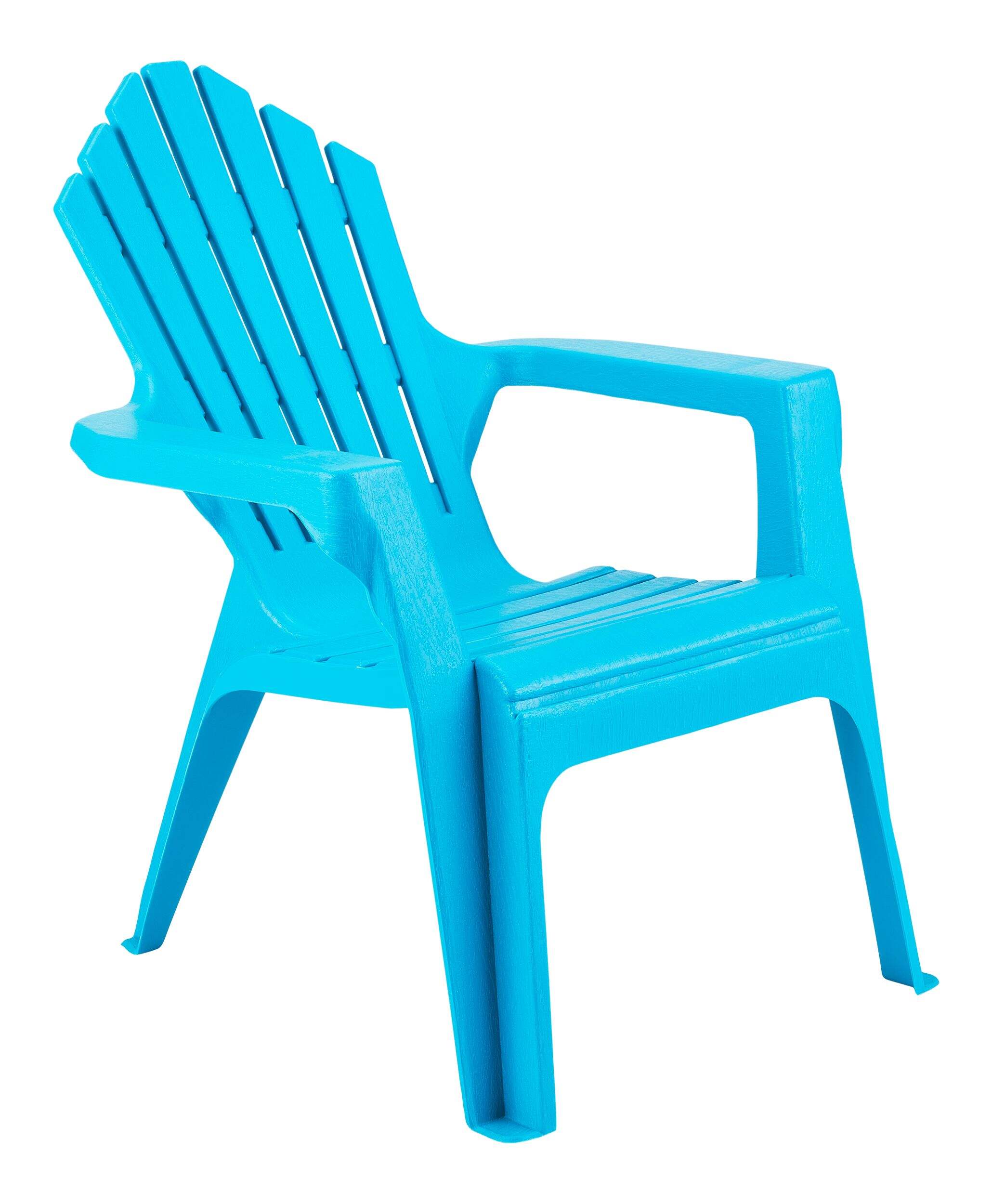 For Living Kids 18-in x 22.75-in x 22.5-in Red/Teal Adirondack Patio Chair Front_Three_Fourths_Angled_Right