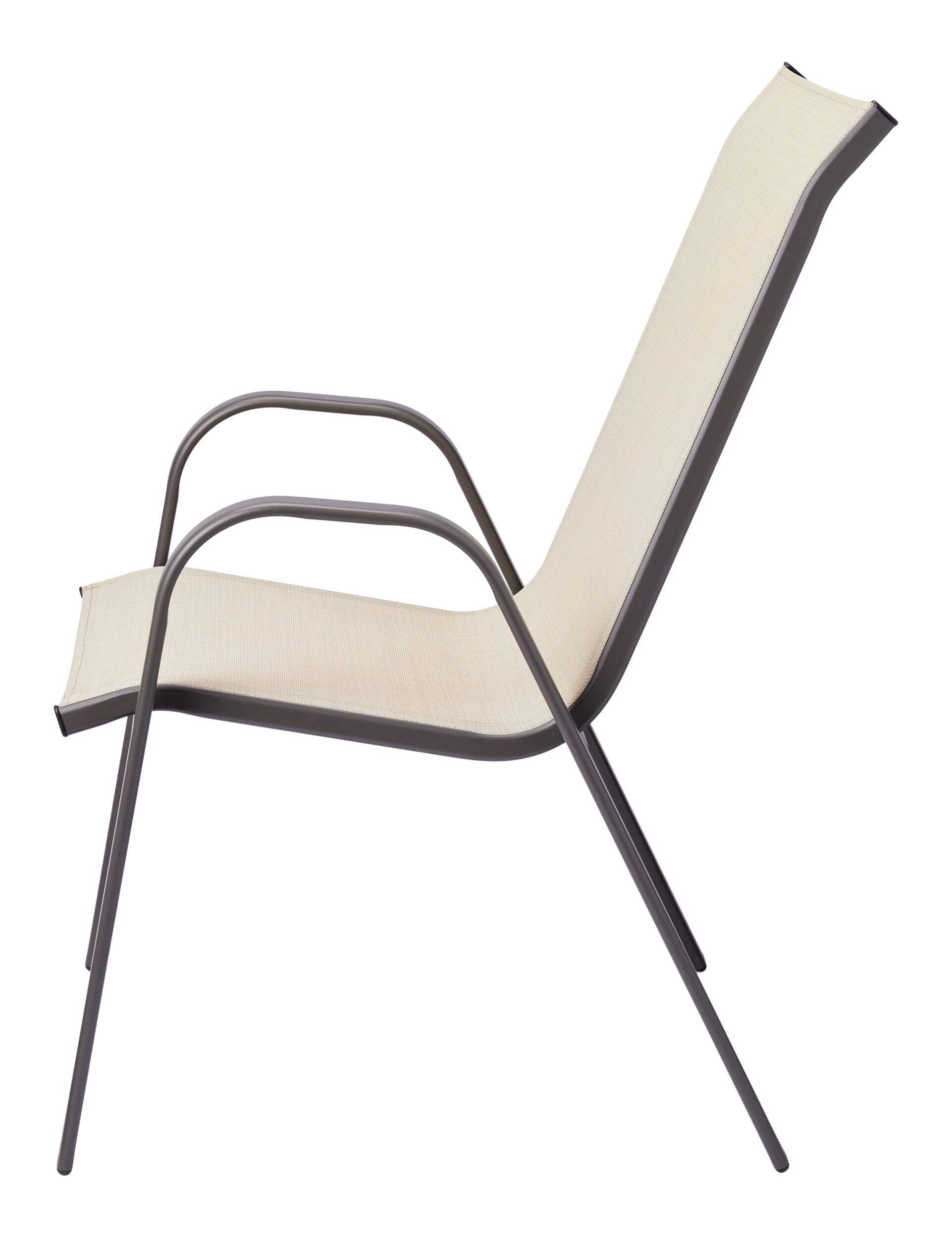 Chaise empilable For Living, taupe Side_Left
