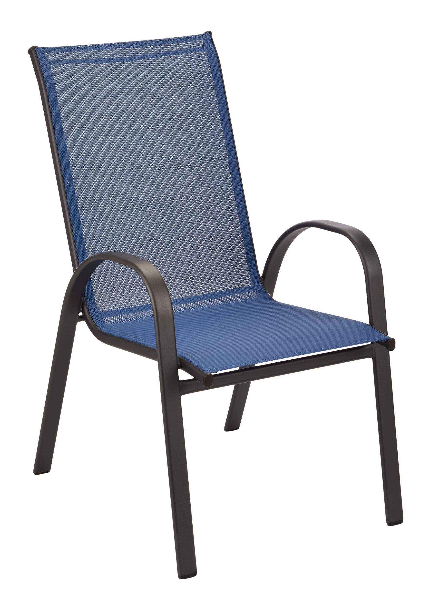 Chaise empilable For Living, bleu Front_Angled_Right