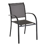Chaise en aluminium empilable CANVAS Davis Front_Three_Fourths_Angled_Right