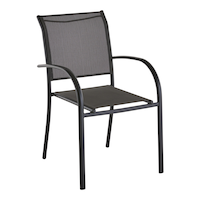 CANVAS Davis Stacking Aluminum Chair, Stackable Front_Three_Fourths_Angled_Right